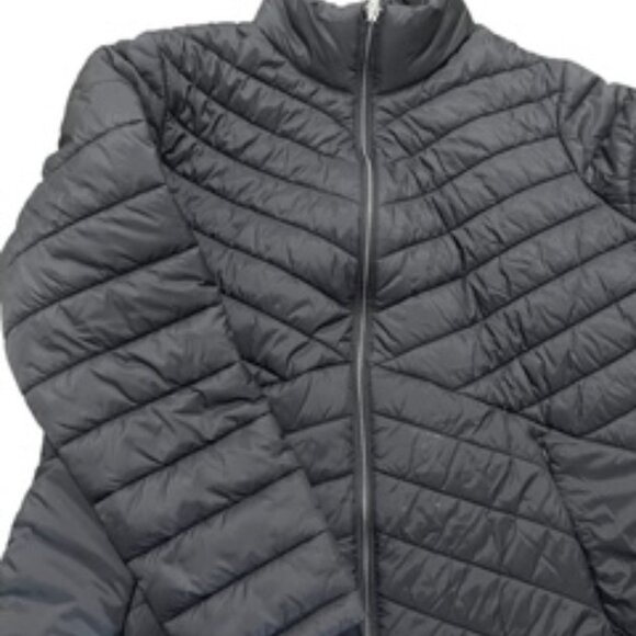 Free Country Women’s Size XL Puffer Jacket  Black Full Front Zip - Picture 2 of 9